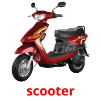 scooter cartões com imagens