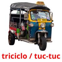 triciclo / tuc-tuc card for translate