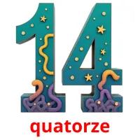 quatorze flashcards illustrate