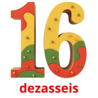 dezasseis flashcards illustrate