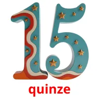 quinze flashcards illustrate