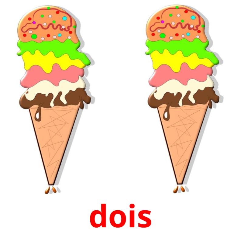 dois picture flashcards