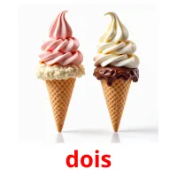 dois flashcards illustrate