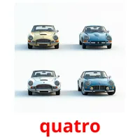 quatro cartões com imagens