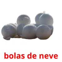 bolas de neve cartões com imagens