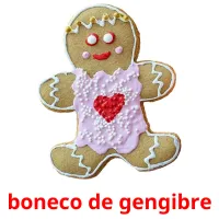 boneco de gengibre cartões com imagens