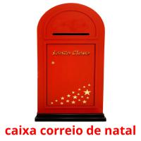 caixa correio de natal picture flashcards