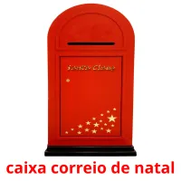 caixa correio de natal cartões com imagens