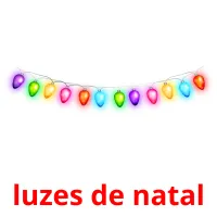 luzes de natal cartões com imagens