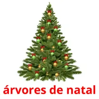 árvores de natal cartões com imagens