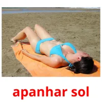 apanhar sol cartões com imagens