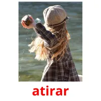 atirar cartões com imagens