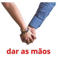 dar as mãos cartões com imagens