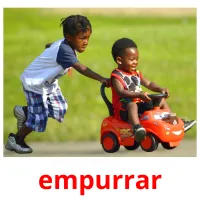 empurrar cartões com imagens