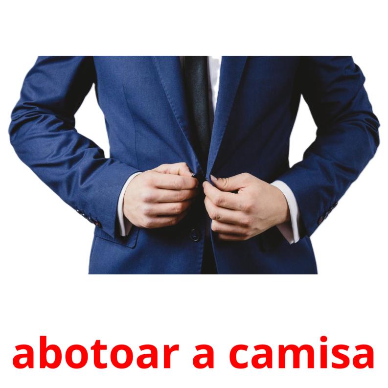abotoar a camisa picture flashcards