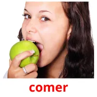 comer cartões com imagens