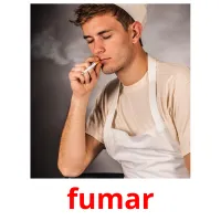 fumar cartões com imagens