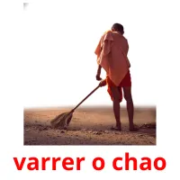 varrer o chao cartões com imagens