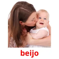 beijo cartões com imagens