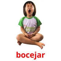 bocejar cartões com imagens