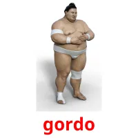 gordo cartões com imagens