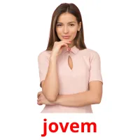 jovem cartões com imagens