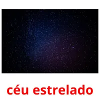 céu estrelado picture flashcards