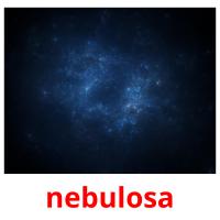 nebulosa cartões com imagens