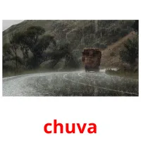 chuva cartões com imagens