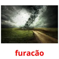 furacão cartões com imagens