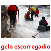 gelo escorregadio ansichtkaarten