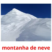 montanha de neve ansichtkaarten