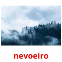 nevoeiro cartões com imagens