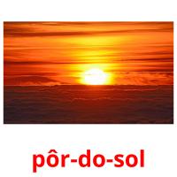 pôr-do-sol picture flashcards