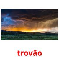 trovão picture flashcards