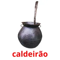 caldeirão cartões com imagens