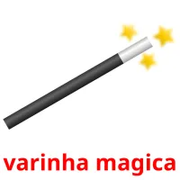 varinha magica cartões com imagens