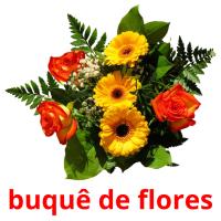 buquê de flores flashcards illustrate