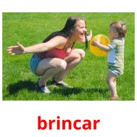 brincar picture flashcards