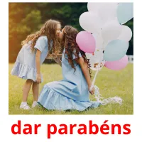 dar parabéns picture flashcards