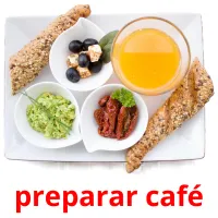 preparar café picture flashcards