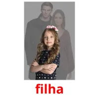 filha cartões com imagens