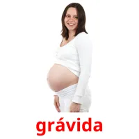 grávida cartões com imagens