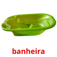 banheira cartões com imagens