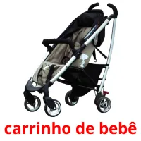 carrinho de bebê flashcards illustrate
