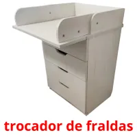 trocador de fraldas cartões com imagens