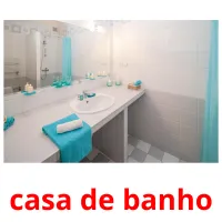 casa de banho cartões com imagens