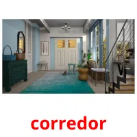 corredor cartões com imagens