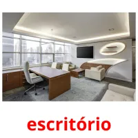 escritório cartões com imagens