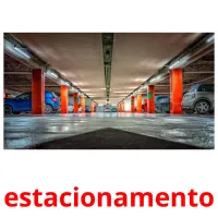 estacionamento cartões com imagens